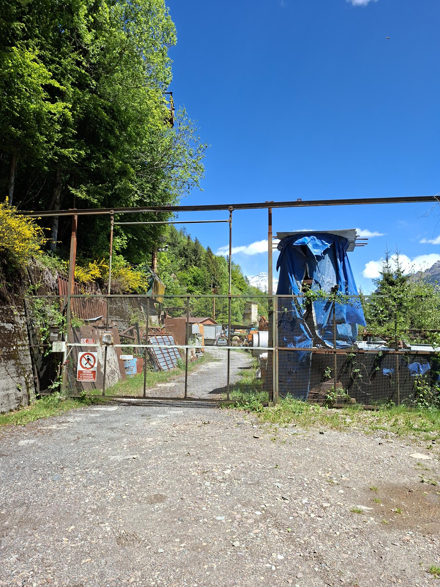 L'ingresso della miniera