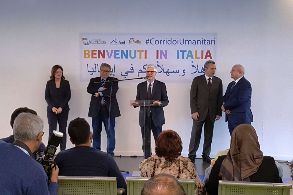 da sx: Candura (Interno), Naso (Protestanti), Zuccolini e Impagliazzo (S.Egidio), Giro (Esteri) (foto Liverani)