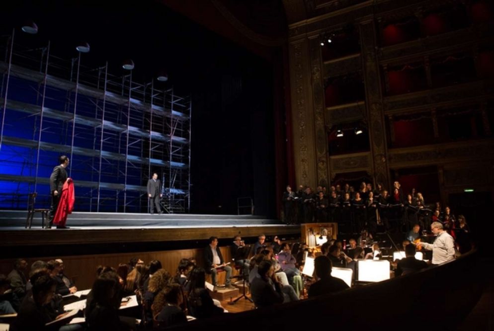 L'orchestra del Teatro Massimo di Palermo diretta da Ignazio Maria Schifani