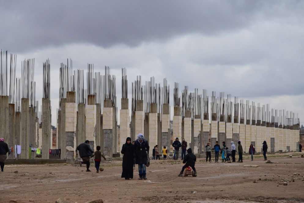 Il campo profughi di Jibrin ad Aleppo