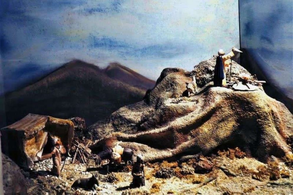 Presepe biblico: "l'Orto degli Ulivi" (foto Presepe biblico di Baggio)