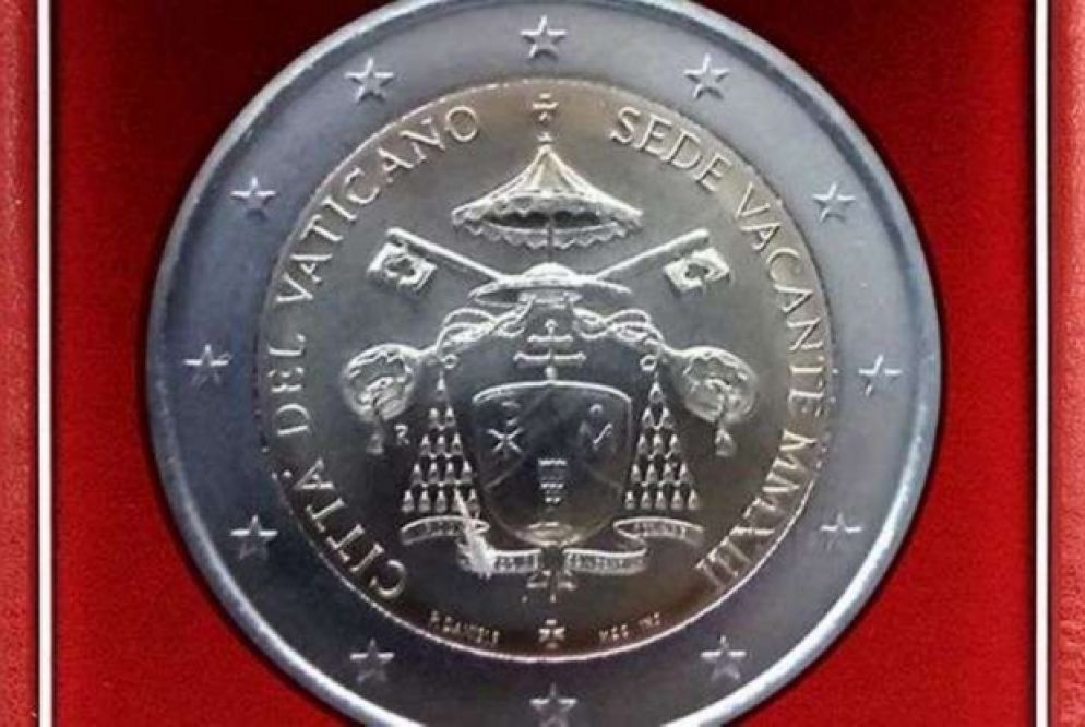 I 2 euro commemorativi del 2013 per la Sede Vacante