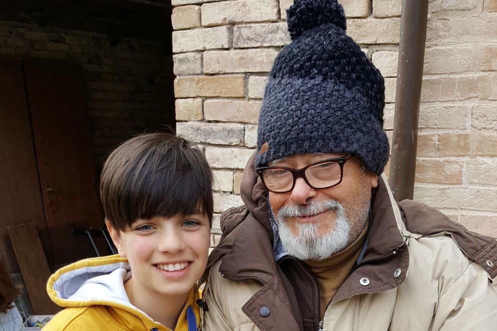 "Nonno" Giacomo con Federico, 11 anni