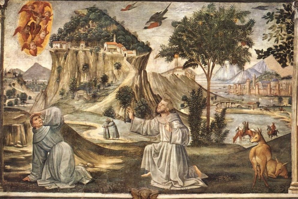 Domenico Ghirlandaio: San Francesco riceve le stigmate