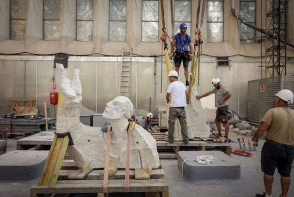 Uno dei tre nuovi angeli (Blog Sagrada Familia)