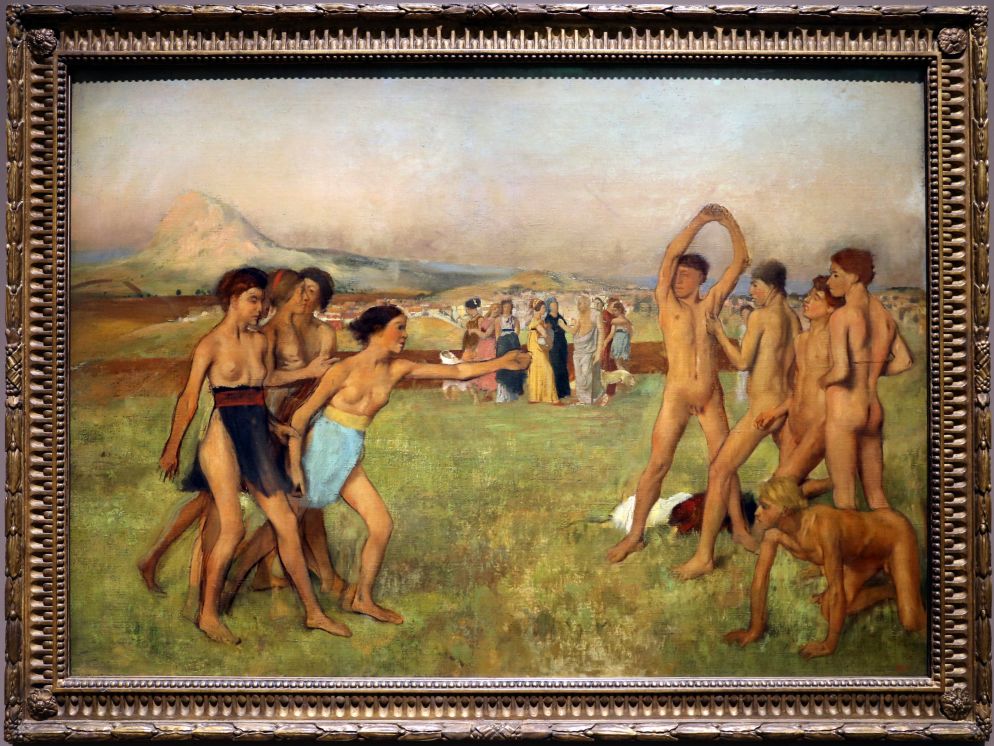 Edgar Degas, «Giovani spartiati compiono esercizi ginnici» (1860-1862)