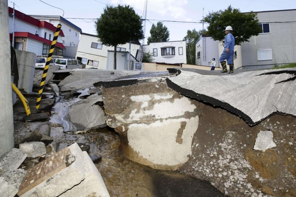 Le strade di Sapporo sono state pesantemente danneggiate (Abnsa)