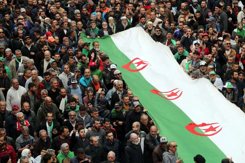 Le manifestazioni di piazza in Algeria - Ansa