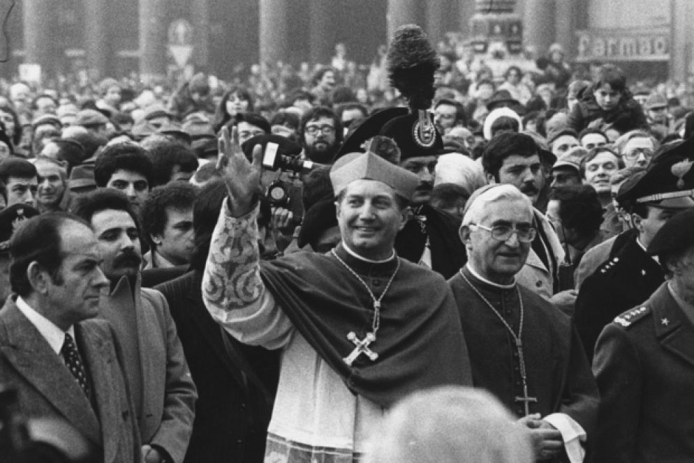 Martini il giorno del suo ingresso a Milano - Archivio