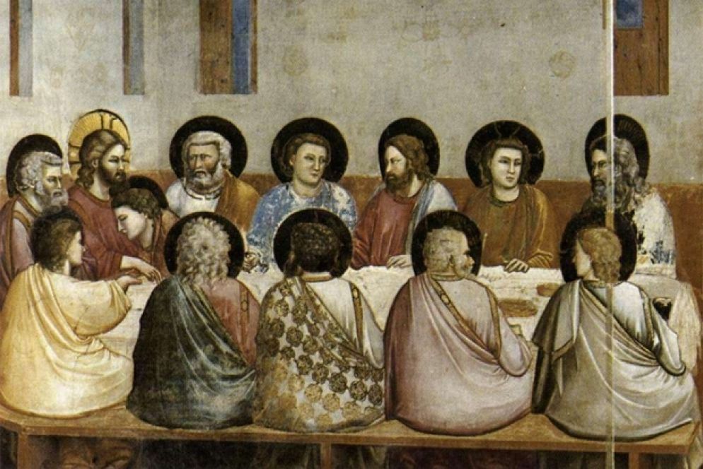 Giotto, Ultima Cena. Cappella degli Scrovegni a Padova - .