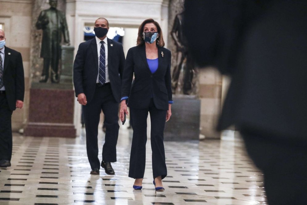 Nancy Pelosi arriva al Congresso - Ansa