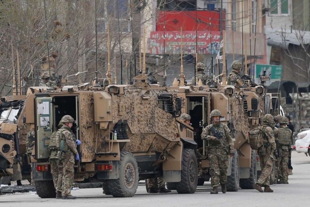 I militari all'esterno del tempio attaccato a Kabul - Reuters