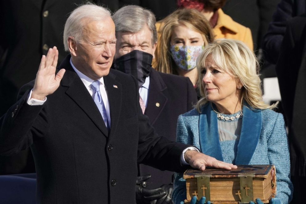Il giuramento di Joe Biden - Ansa
