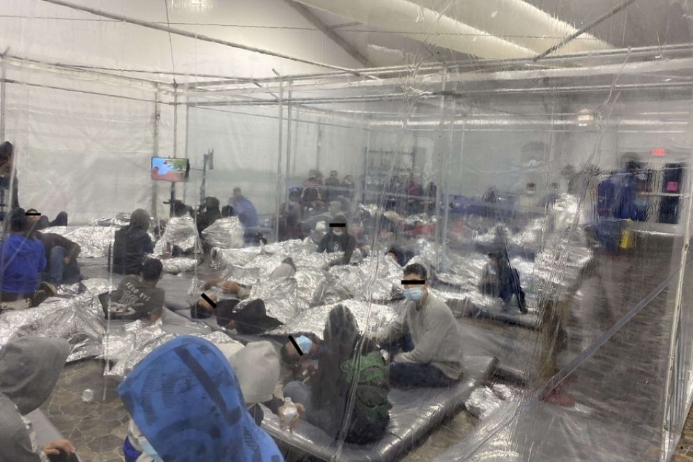 Il centro per immigrati di Donna, in Texas - Reuters