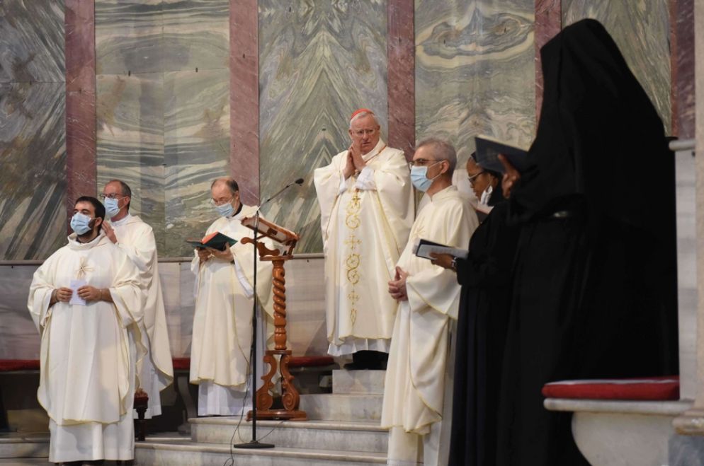 La Messa presieduta dal cardinale Bassetti nella Basilica di Santa Cecilia a Roma - Siciliani