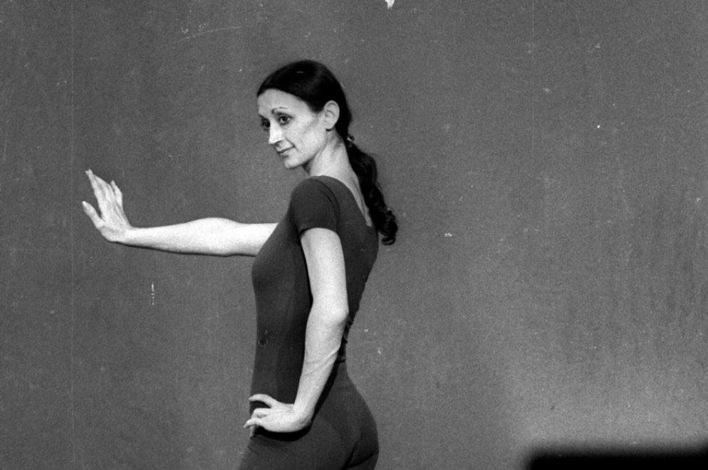 Carla Franci in sala prove prima di uno spettacolo - Ansa