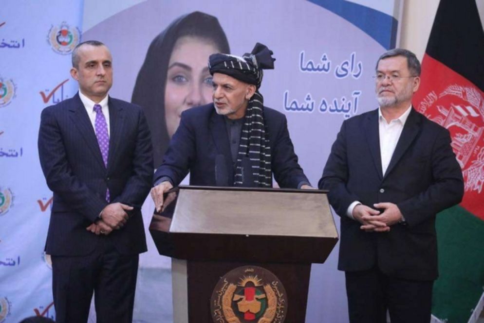 Il presidente afghano Ashraf Ghani: ieri è stata confermata la sua rielezione - Reuters