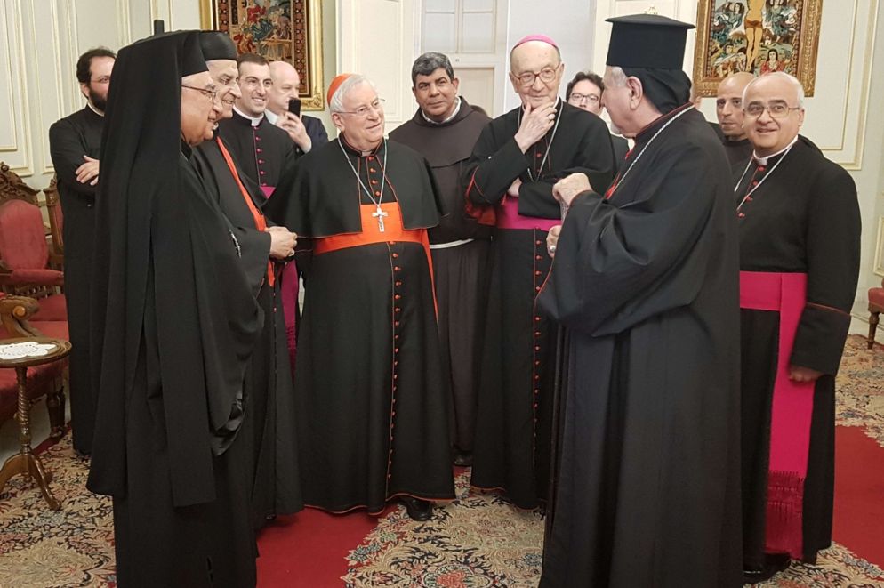 Il cardinale Bassetti con i patriarchi cattolici d'Oriente in Libano - Avvenire