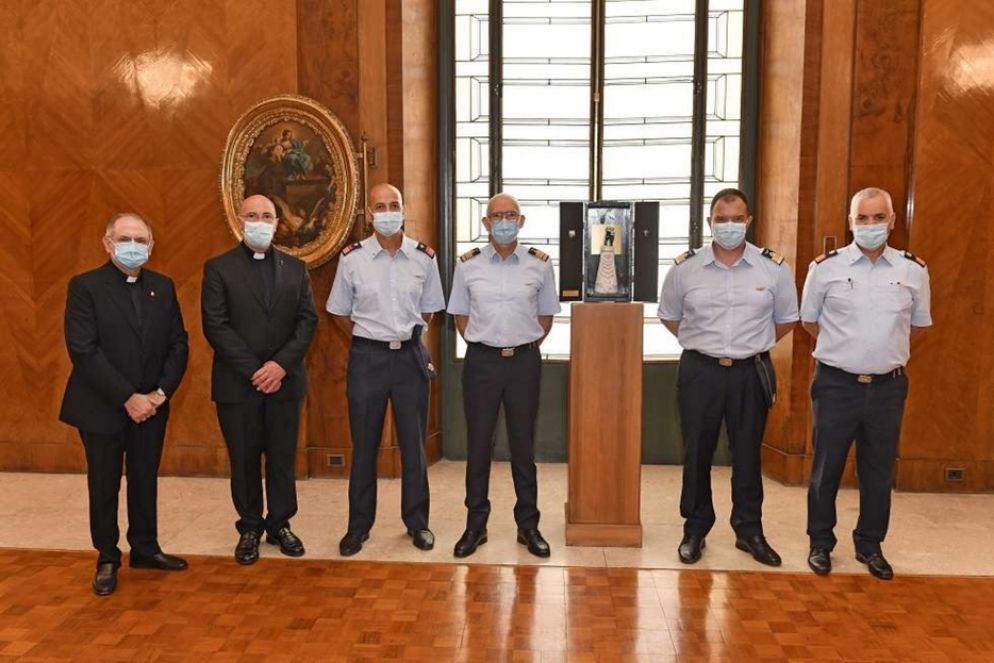 Un momento della cerimonia a Palazzo dell'Aeronautica a Roma - Aeronautica Militare
