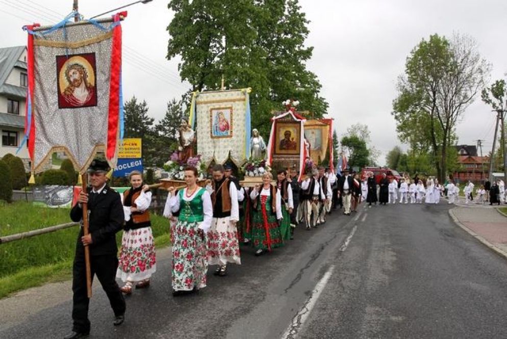 Una processione eucaristica in Polonia