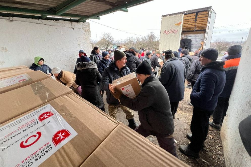 Gli aiuti dell'Ordine di Malta agli abitanti rimasti a Kupiansk, cittadina lungo la linea del fronte nell'est dell'Ucraina - Gambassi