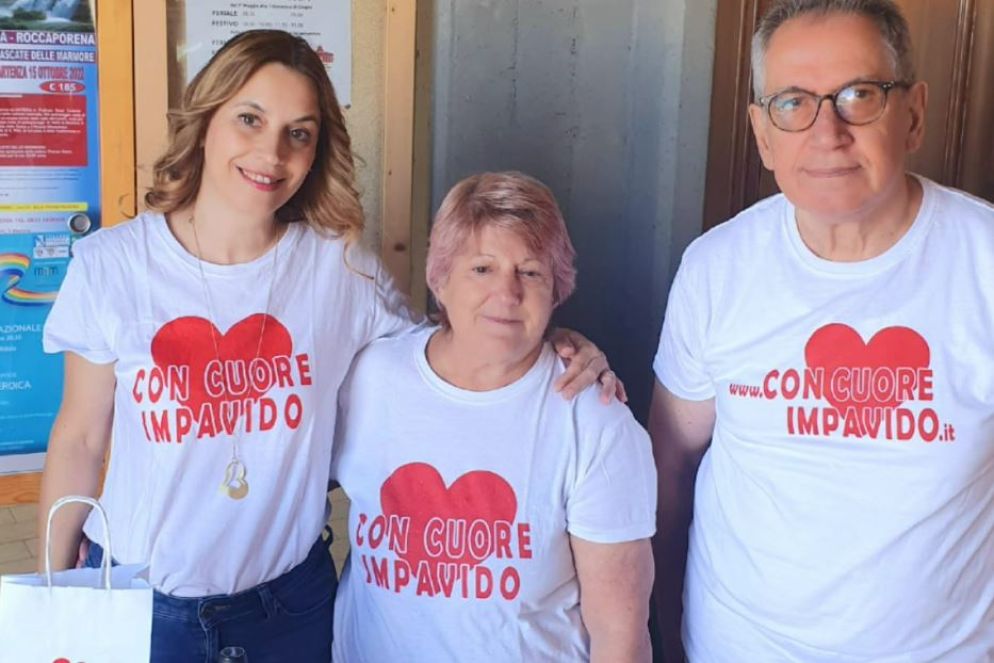 Volontari dell'associazione durante una Giornata nazionale Sla
