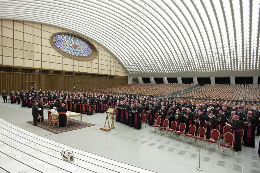Il dialogo tra il Papa e i vescovi italiani - Ansa