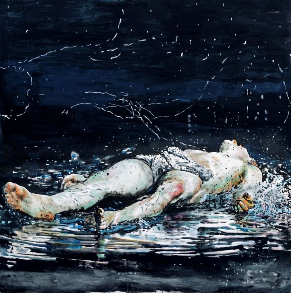 Andrea Saltini, "Pescatore di uomini (ascensione di Pietro)", 2023 - CsArt/Museo Diocesano di Carpi