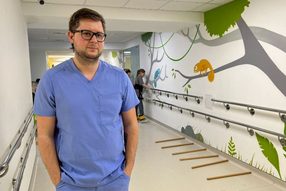 Serhiy Khuda, responsabile della riabilitazione nel centro “Unbroken Kids” - Gambassi