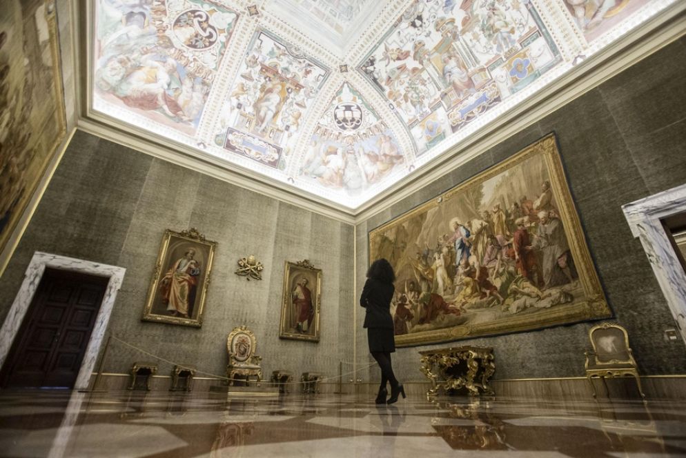 Una delle sale all'interno del Palazzo - Foto Ansa