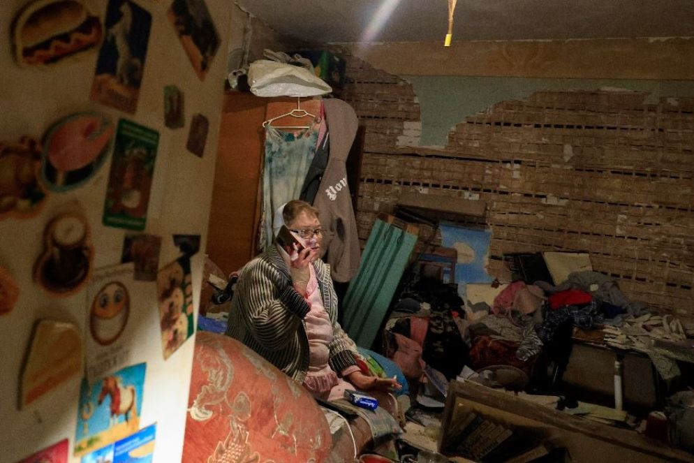 La vita negli scantinati lungo la linea di combattimento nella regione di Kharkiv - Ansa