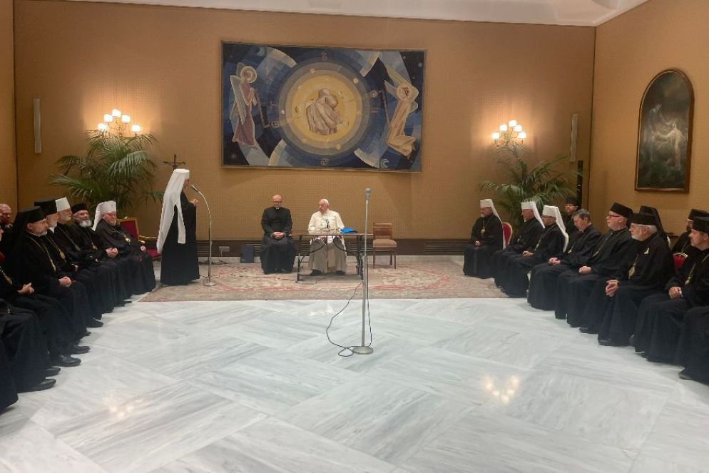 L'udienza di papa Francesco ai vescovi della Chiesa greco-cattolica ucraina - ugcc.ua