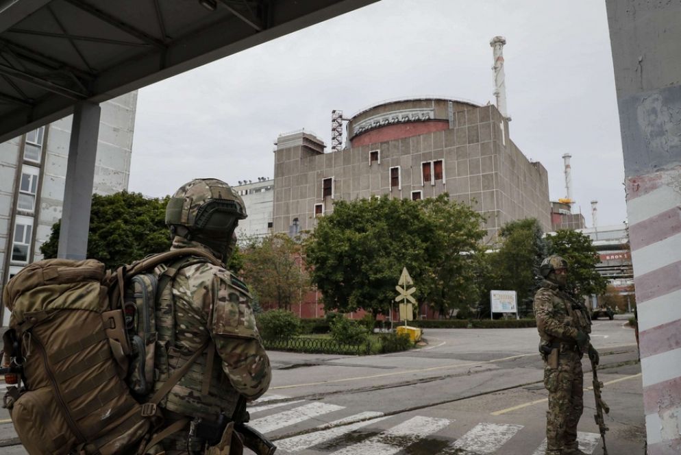 La centrale nucleare di Zaporizhzhia sotto il controllo russo - Ansa