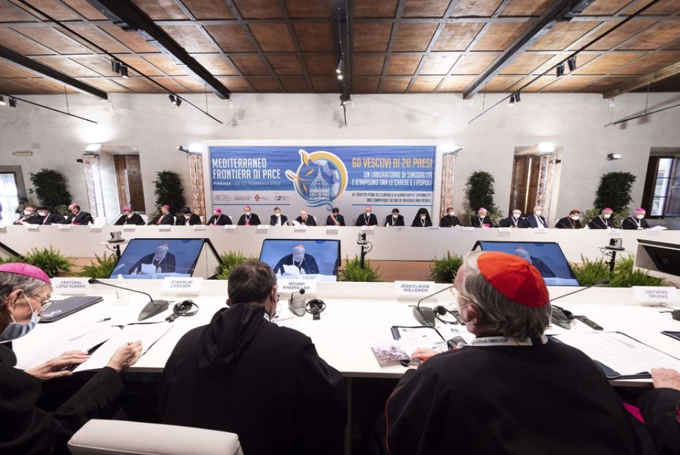 L'apertura dell'Incontro dei vescovi del Mediterraneo a Firenze - © Siciliani-Gennari/CEI