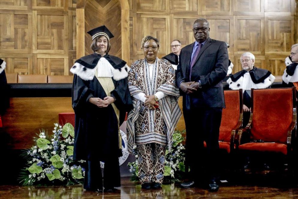 Da sinistra Beccalli, Gbowee e Aryeetey - Ansa