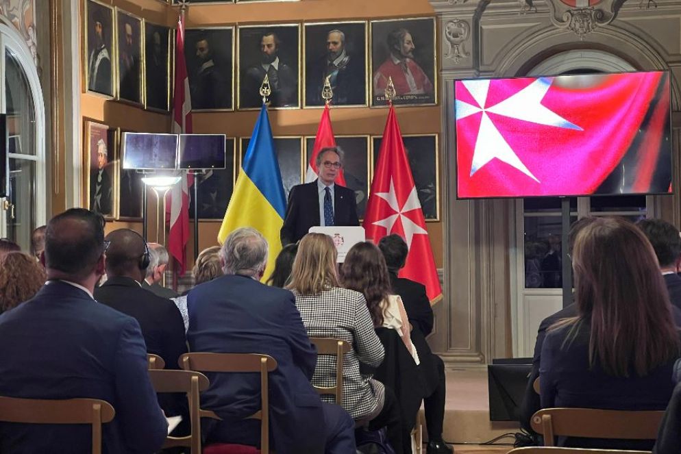 La conferenza sulla crisi umanitaria in Ucraina organizzata a Roma dall’Ordine di Malta a Villa Magistrale - Gambassi