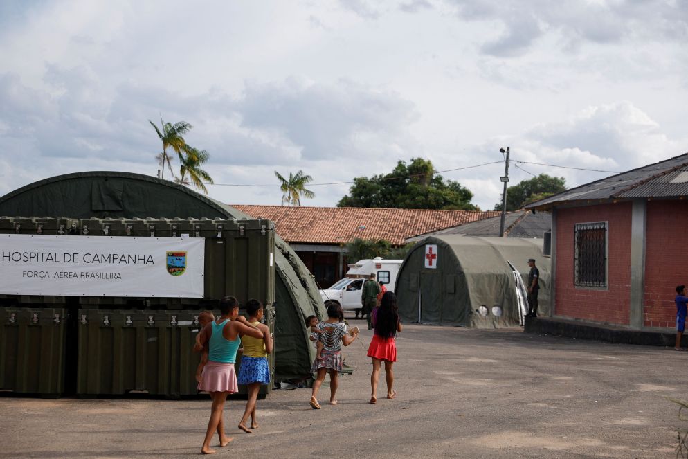 L'ospedale da campo allestito a Boa Vista, capitale del Roraima - Reuters