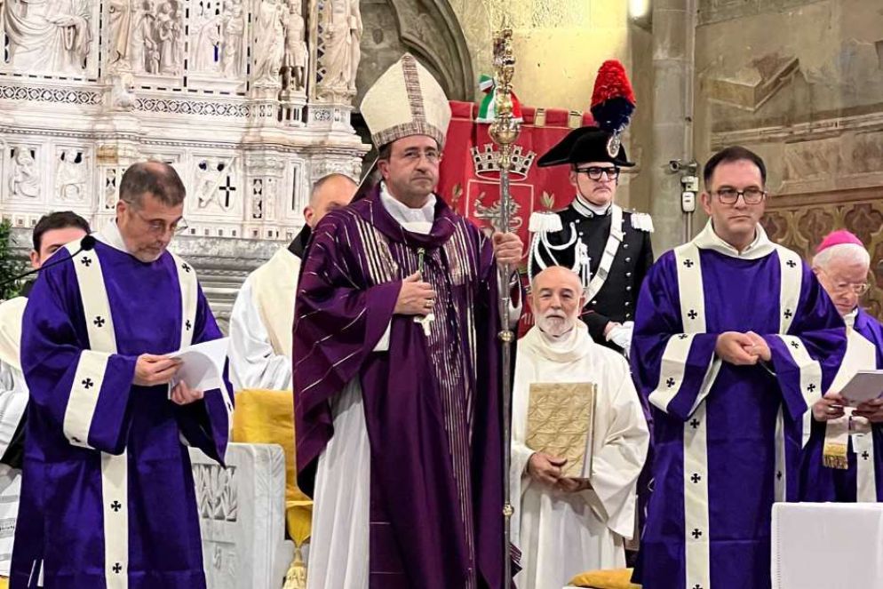Monsignor Migliavacca nel Duomo di Arezzo - G.G.