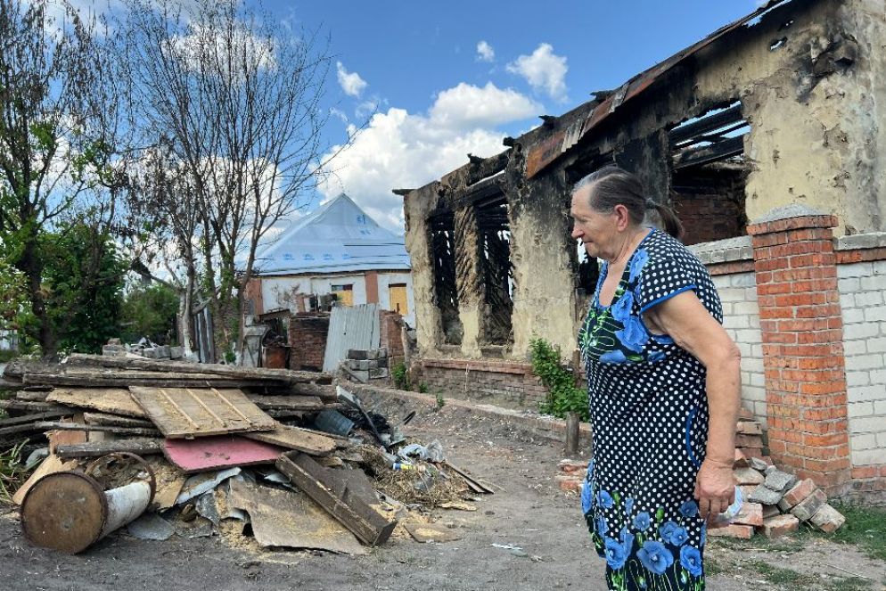 La distruzione russa nell'abitato di Tsyrkuny lungo il fronte intorno a Kharkiv: l'esercito russo è a dieci chilometri - Gambassi