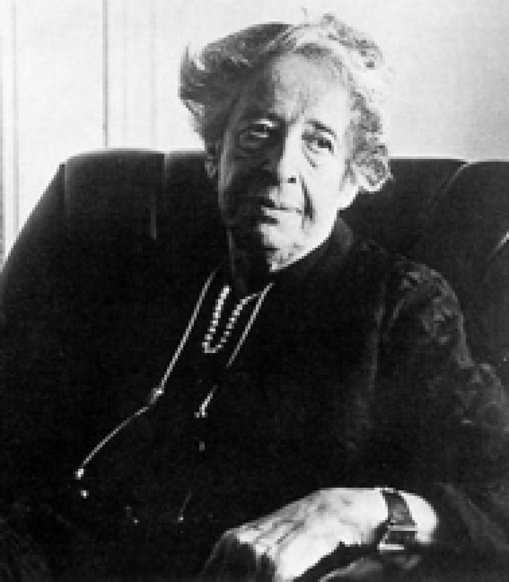 La filosofa Hannah Arendt - .