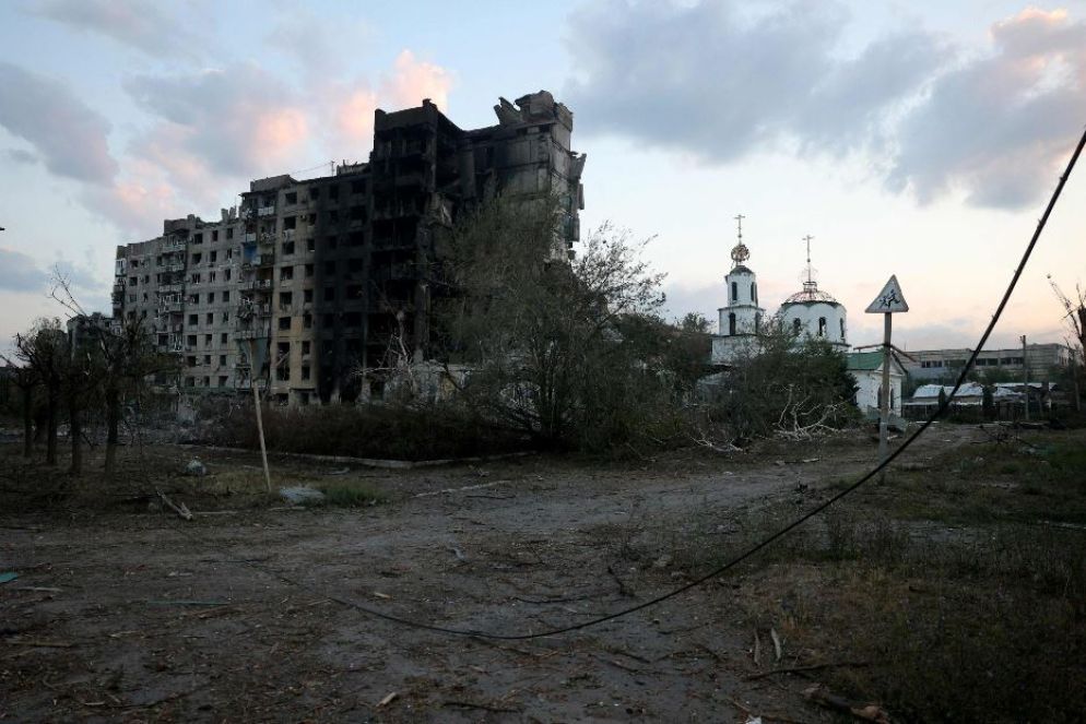 La cittadina di Toretsk devastata dall'esercito russo che si avvicina al centro - Ansa