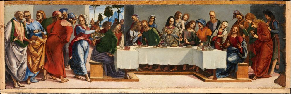 Luca Signorelli, “Cristo in casa di Simone il Fariseo”, 1488–1489. Dublino, National Gallery of Ireland - Esposto nella mostra “Signorelli. Maestro Luca da Cortona, pittore di luce e poesia” a Cortona