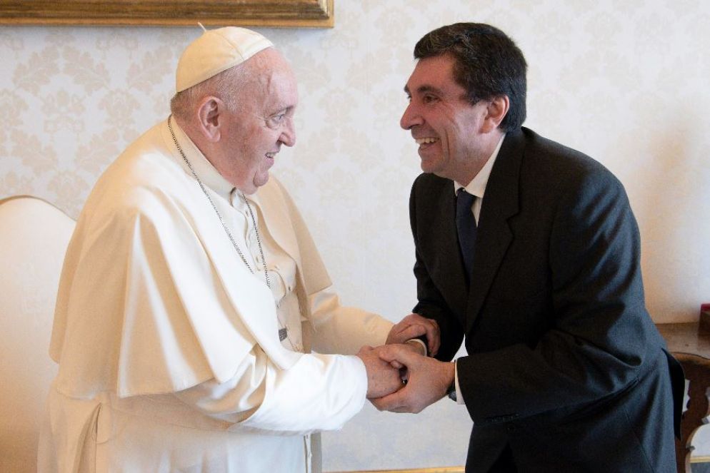 Papa Francesco con Davide Prosperi - Vatican Media