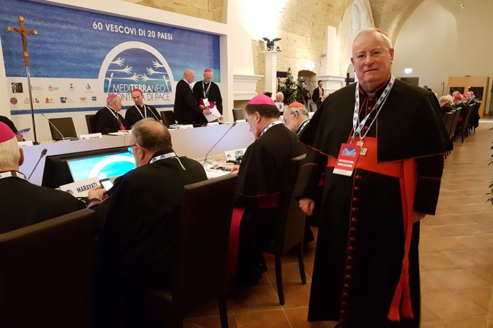 Il cardinale Bassetti all'incontri dei vescovi del Mediterraneo per la pace a Bari - Siciliani/Cei