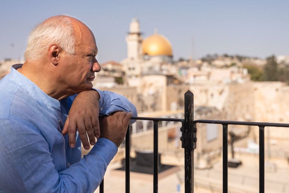 Lo scrittore Eric Emmanuel Schmitt a Gerusalemme - Afif H. Amireh