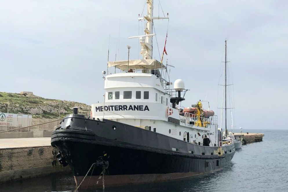 La nave Mare Jonio della Ong Mediterranea Saving Humans - .