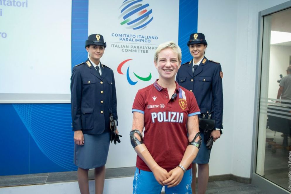 Bebe Vio, neo poliziotta - Courtesy of Polizia di Stato