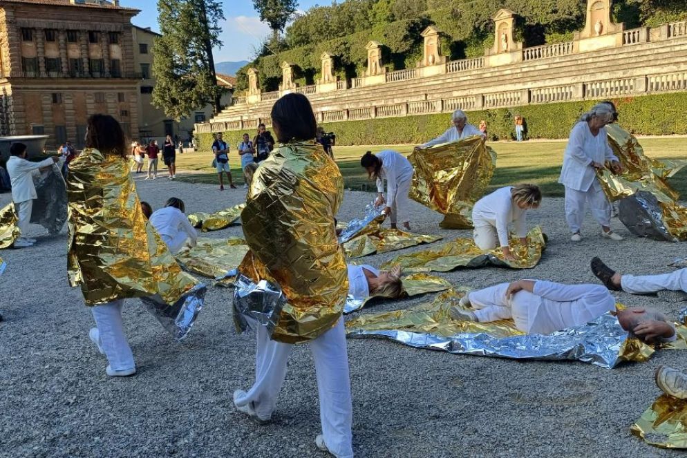 La quarta stazione dello spettacolo "L'Apocalisse a Boboli" da un'idea del direttore degli Uffizi Schmidt - Foto Mic - Gallerie degli Uffizi