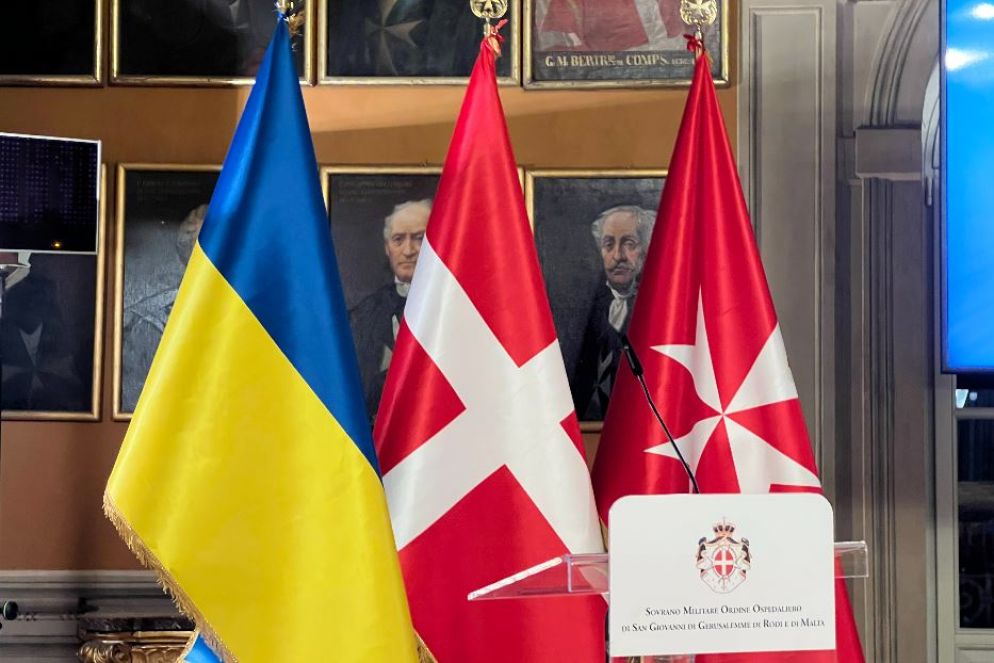 La conferenza sulla crisi umanitaria in Ucraina organizzata a Roma dall’Ordine di Malta a Villa Magistrale - Gambassi
