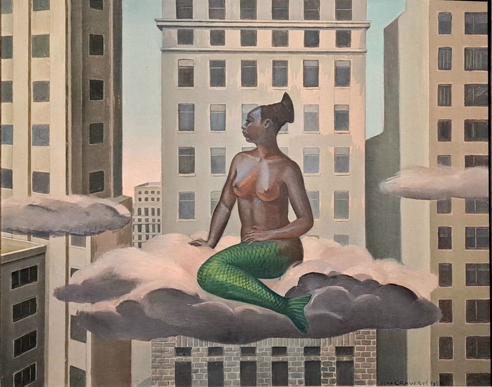 "L'Africa sconosciuta", un dipinto di Jane Graverol del 1958 - Museo di Ostenda